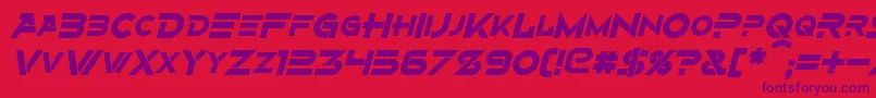 fuente AlternityBoldItalic – Fuentes Moradas Sobre Fondo Rojo