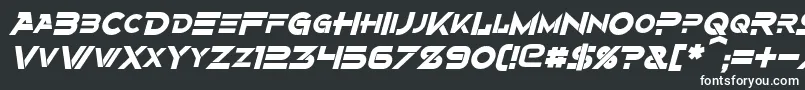 Шрифт AlternityBoldItalic – белые шрифты