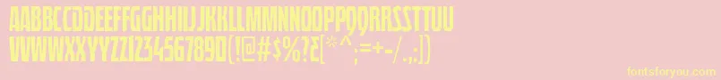 Police QuasixTitling – polices jaunes sur fond rose