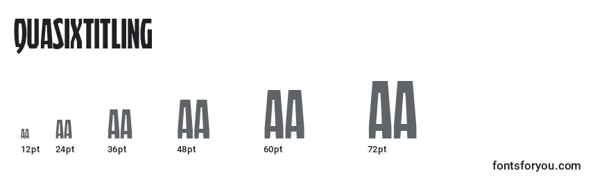 QuasixTitling Font Sizes