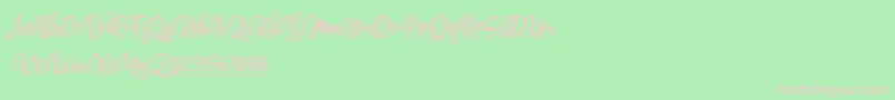 NettizenTrial Font – Pink Fonts on Green Background