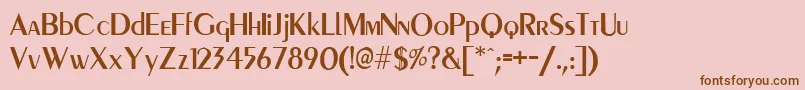 PeigmedMedium Font – Brown Fonts on Pink Background