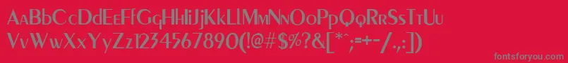 PeigmedMedium Font – Gray Fonts on Red Background