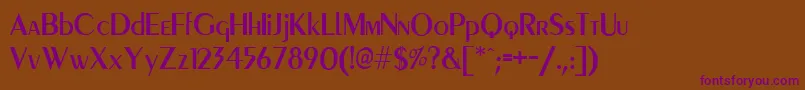 PeigmedMedium Font – Purple Fonts on Brown Background