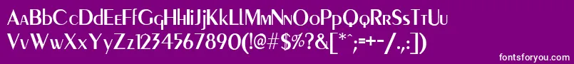 fuente PeigmedMedium – Fuentes Blancas Sobre Fondo Morado