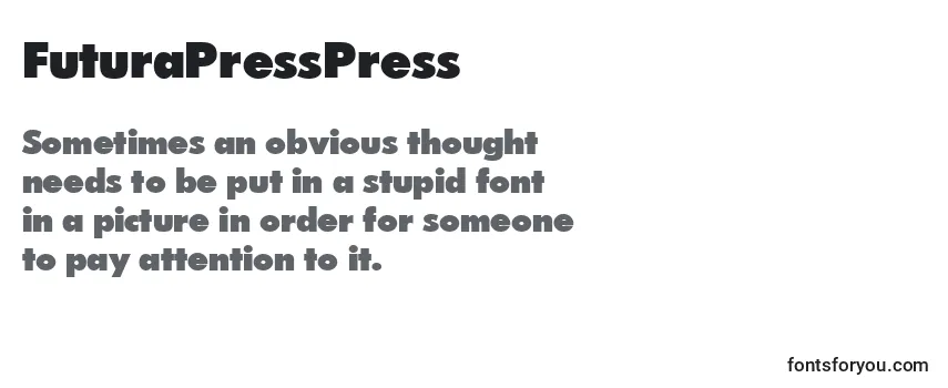 Шрифт FuturaPressPress