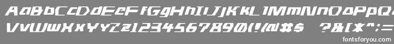 フォントDs Man – 灰色の背景に白い文字