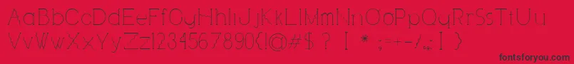 Visionair Font – Black Fonts on Red Background