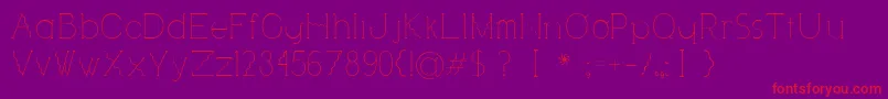 Visionair Font – Red Fonts on Purple Background