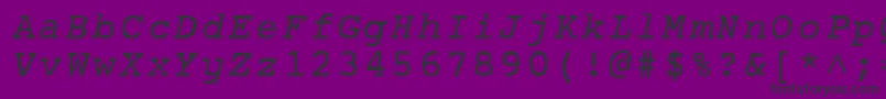 AplNormal Font – Black Fonts on Purple Background