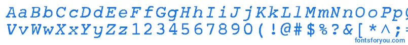 AplNormal Font – Blue Fonts on White Background