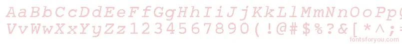 AplNormal Font – Pink Fonts on White Background