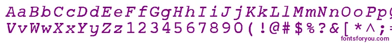 AplNormal Font – Purple Fonts on White Background
