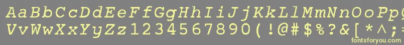 AplNormal Font – Yellow Fonts on Gray Background
