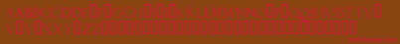 Duererlatincapitals Font – Red Fonts on Brown Background