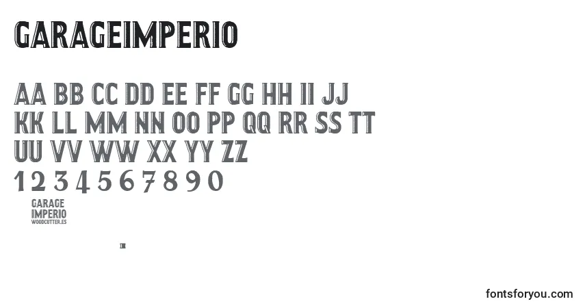 GarageImperio Font – alphabet, numbers, special characters