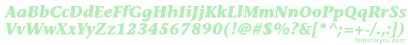 StoneinformalstdBolditalic Font – Green Fonts on White Background