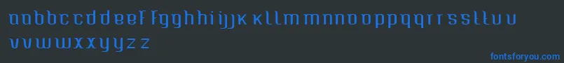 Fonte Caspianseatracked – fontes azuis em um fundo preto