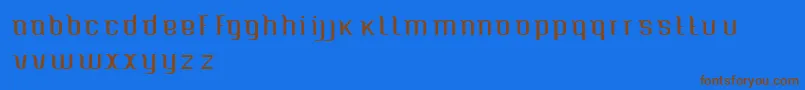 Шрифт Caspianseatracked – коричневые шрифты на синем фоне