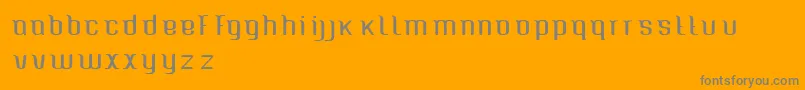 Caspianseatracked Font – Gray Fonts on Orange Background