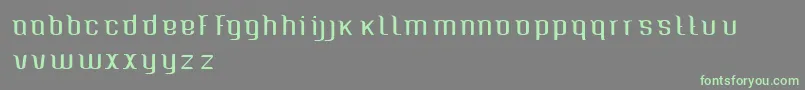 Шрифт Caspianseatracked – зелёные шрифты на сером фоне