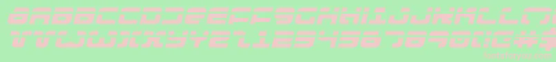 ExedoreLaserExpItalic Font – Pink Fonts on Green Background