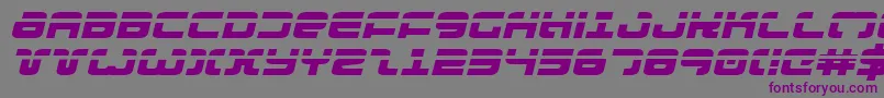 ExedoreLaserExpItalic-fontti – violetit fontit harmaalla taustalla