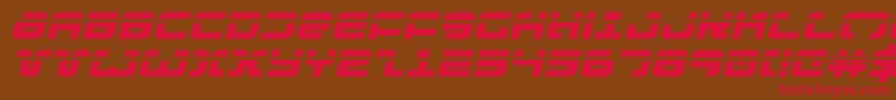 ExedoreLaserExpItalic Font – Red Fonts on Brown Background