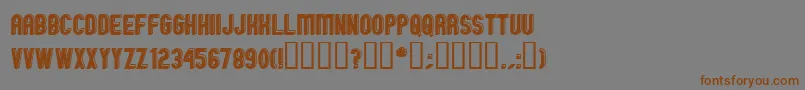 fuente GmExpOffsetOutline – Fuentes Marrones Sobre Fondo Gris