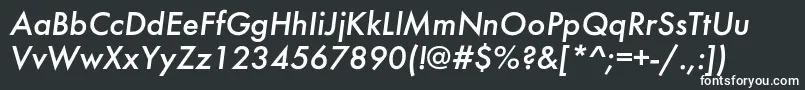 FuturiscItalic Font – White Fonts