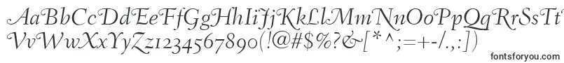 Шрифт FairfieldLh46SwashLightItalicOldStyleFigures – античные шрифты