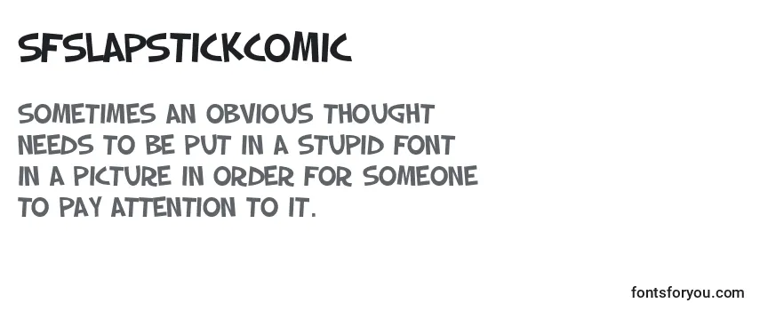 Review of the SfSlapstickComic Font
