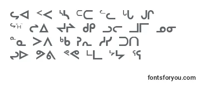 Überblick über die Schriftart InuktitutSriRegular