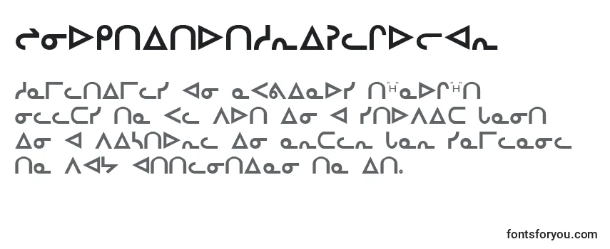 Обзор шрифта InuktitutSriRegular