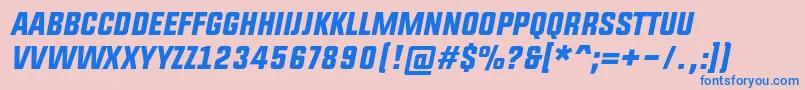 fuente UpboltersItalic – Fuentes Azules Sobre Fondo Rosa