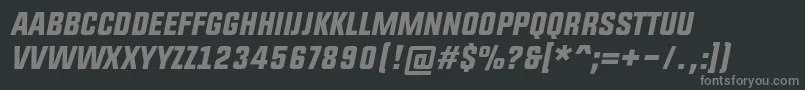 En savoir plus sur la police UpboltersItalic Police UpboltersItalic – polices grises sur fond noir