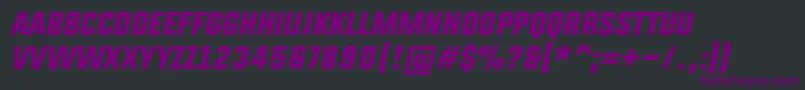 UpboltersItalic Font – Purple Fonts on Black Background