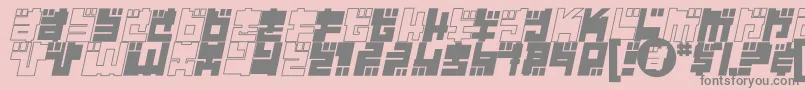 Year2000Replicant Font – Gray Fonts on Pink Background