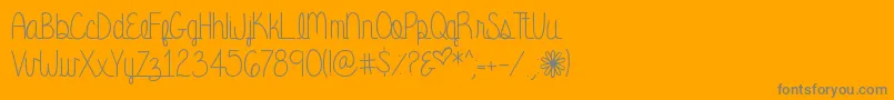 EternalPromise Font – Gray Fonts on Orange Background