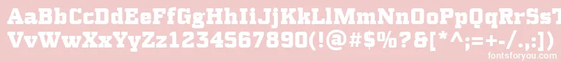 PfsynchproBlack Font – White Fonts on Pink Background