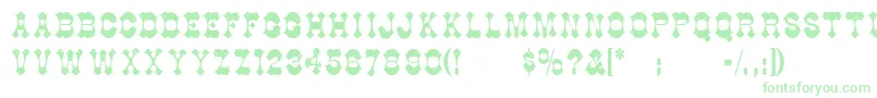 Berlooscomix-Schriftart – Grüne Schriften