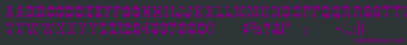 Berlooscomix Font – Purple Fonts on Black Background