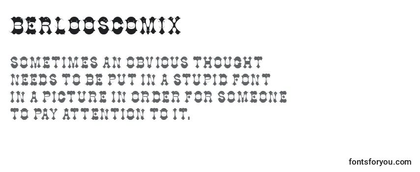 Review of the Berlooscomix Font