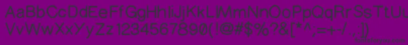 Maskingtype Font – Black Fonts on Purple Background