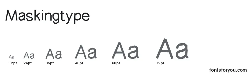 Maskingtype Font Sizes