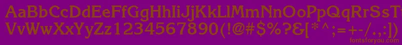 Karlajohnson6Boldsh Font – Brown Fonts on Purple Background