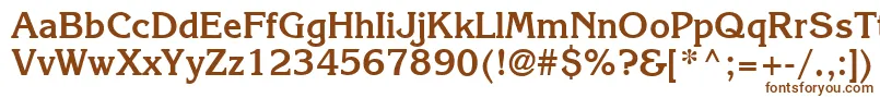 Karlajohnson6Boldsh Font – Brown Fonts on White Background