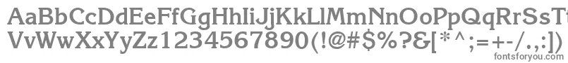 フォントKarlajohnson6Boldsh – 白い背景に灰色の文字