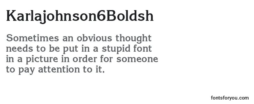 Karlajohnson6Boldsh Font