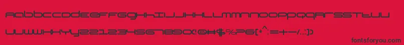 フォントKbYear – 赤い背景に黒い文字
